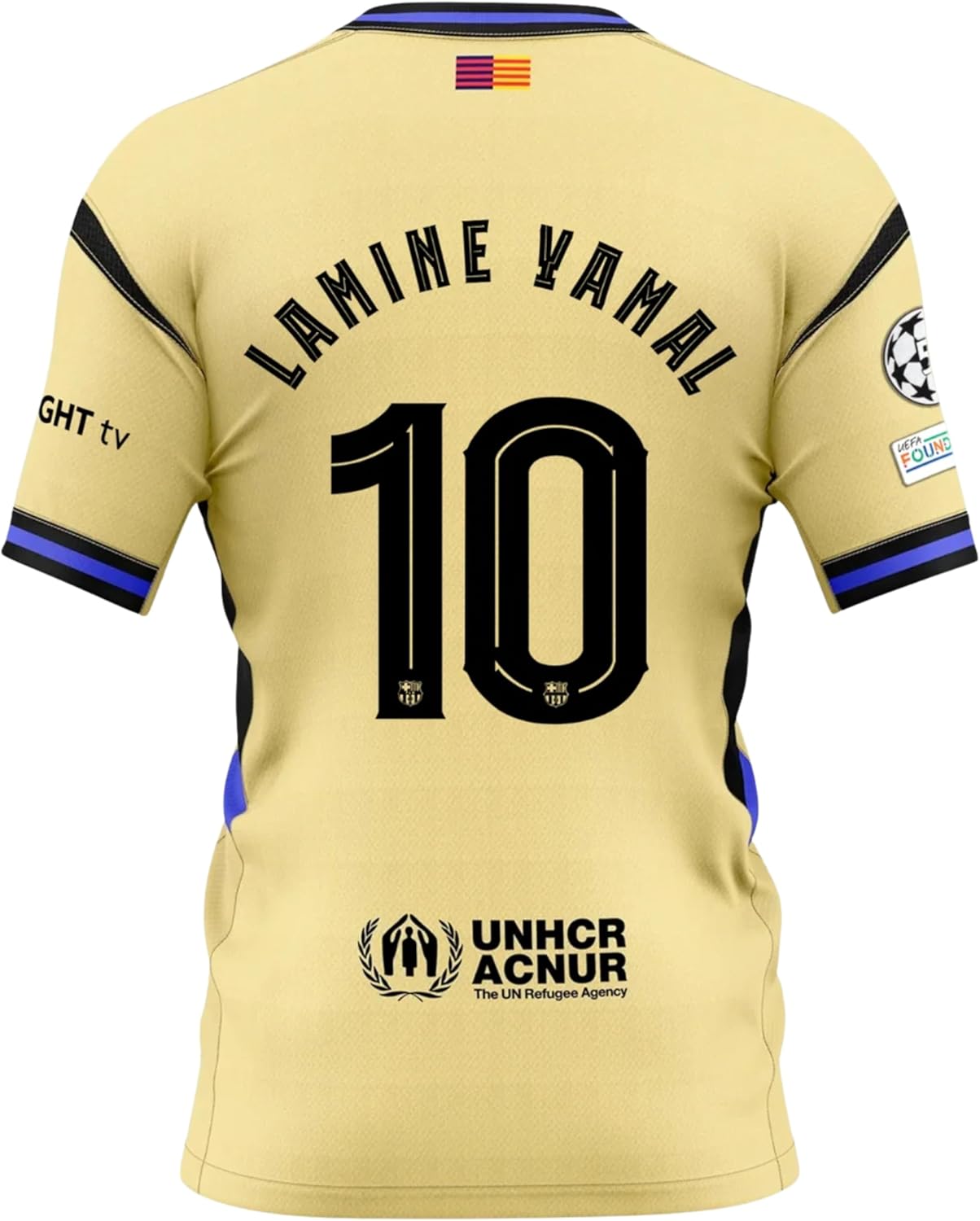Lamine Yamal Home Men’s Soccer Jersey Fan Version Short Sleeve Shirt for Game Day, Training, or Casual Wear 2024/25