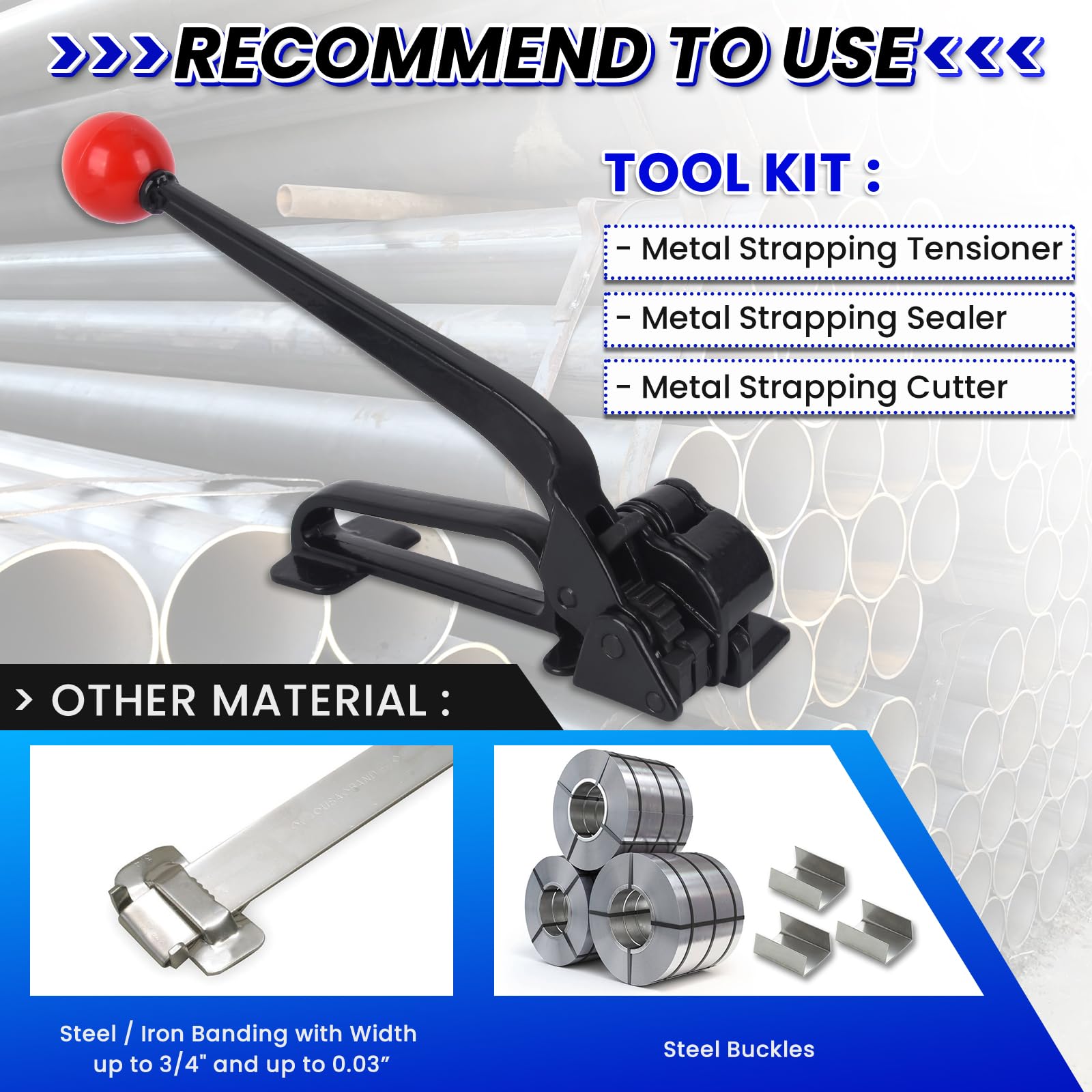 Banding Tool Polar Tangro Strapping Steel Tensioner 3/8