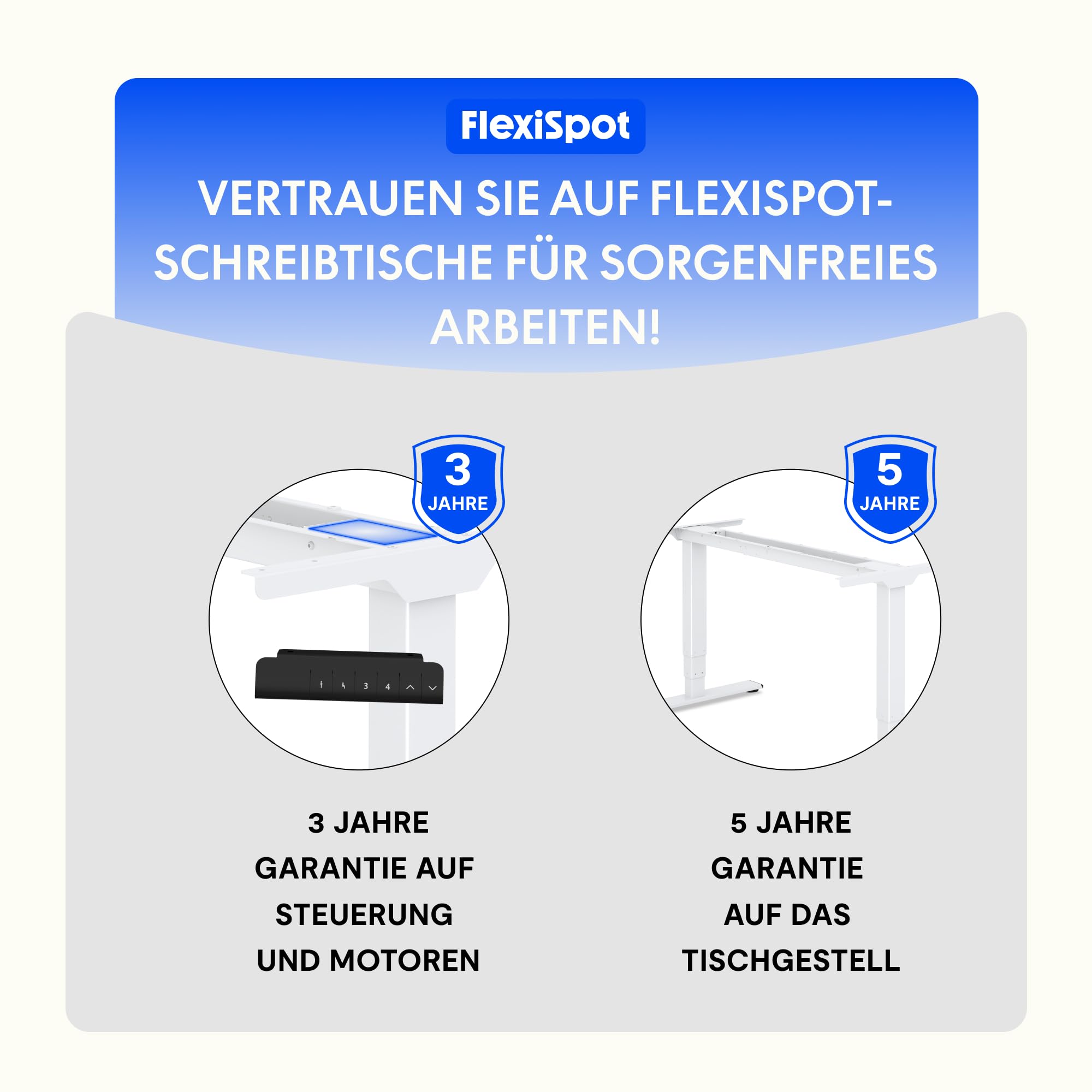 FLEXISPOT Elektrisch Höhenverstellbares Schreibtischgestell mit Dual-Motor & 3-stufigen Säulen, Sitz-Steh-Tisch Rahmen für Homeoffice & Büro, Höhenbereich 60–125 cm, Schwarz EC5-LITE