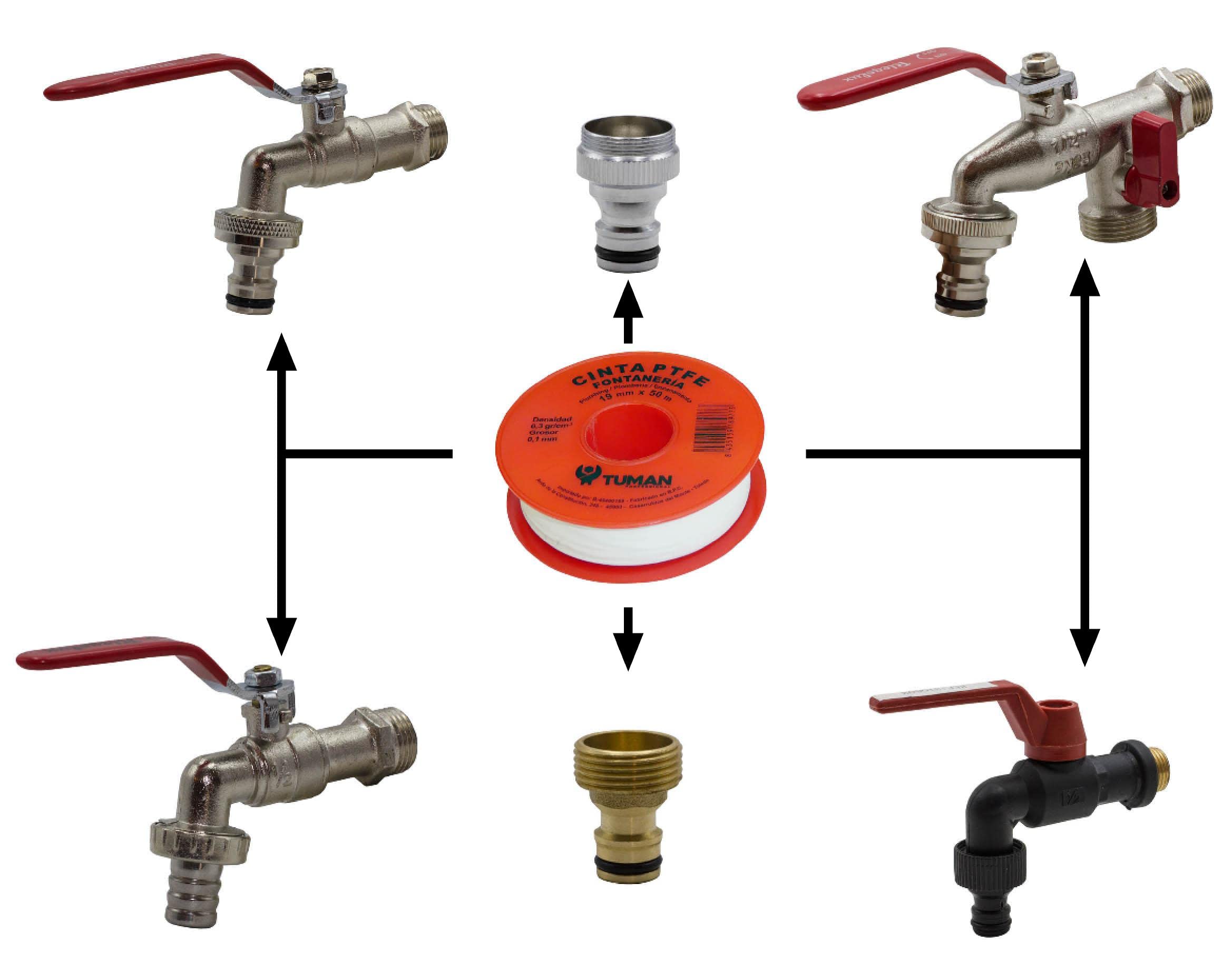 1 Rollo de Cinta Teflón para Fontanería de 19mmx0,1mmx50 metros de 0,3gr cm2. PTFE para sellado de roscas, tuberias.