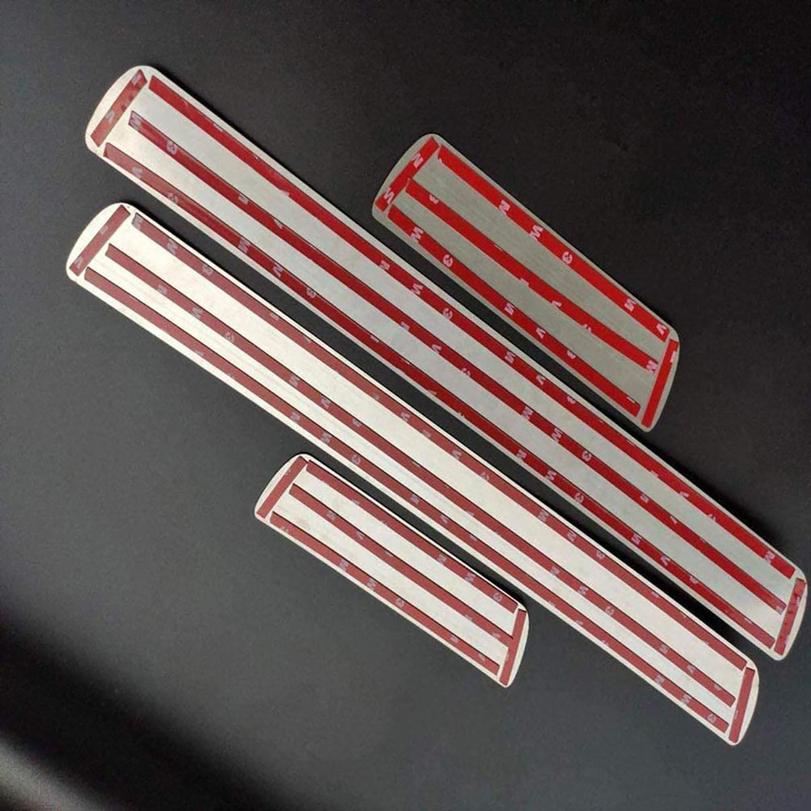 4 Pezzi Acciaio Inossidabile Battitacco per Auto Sticker per Op-el Vauxhall Astra 2010-2019, Esterno Battitacco Protezione Plates Anti-Graffio Scuff Adesivi Accessori,Silver