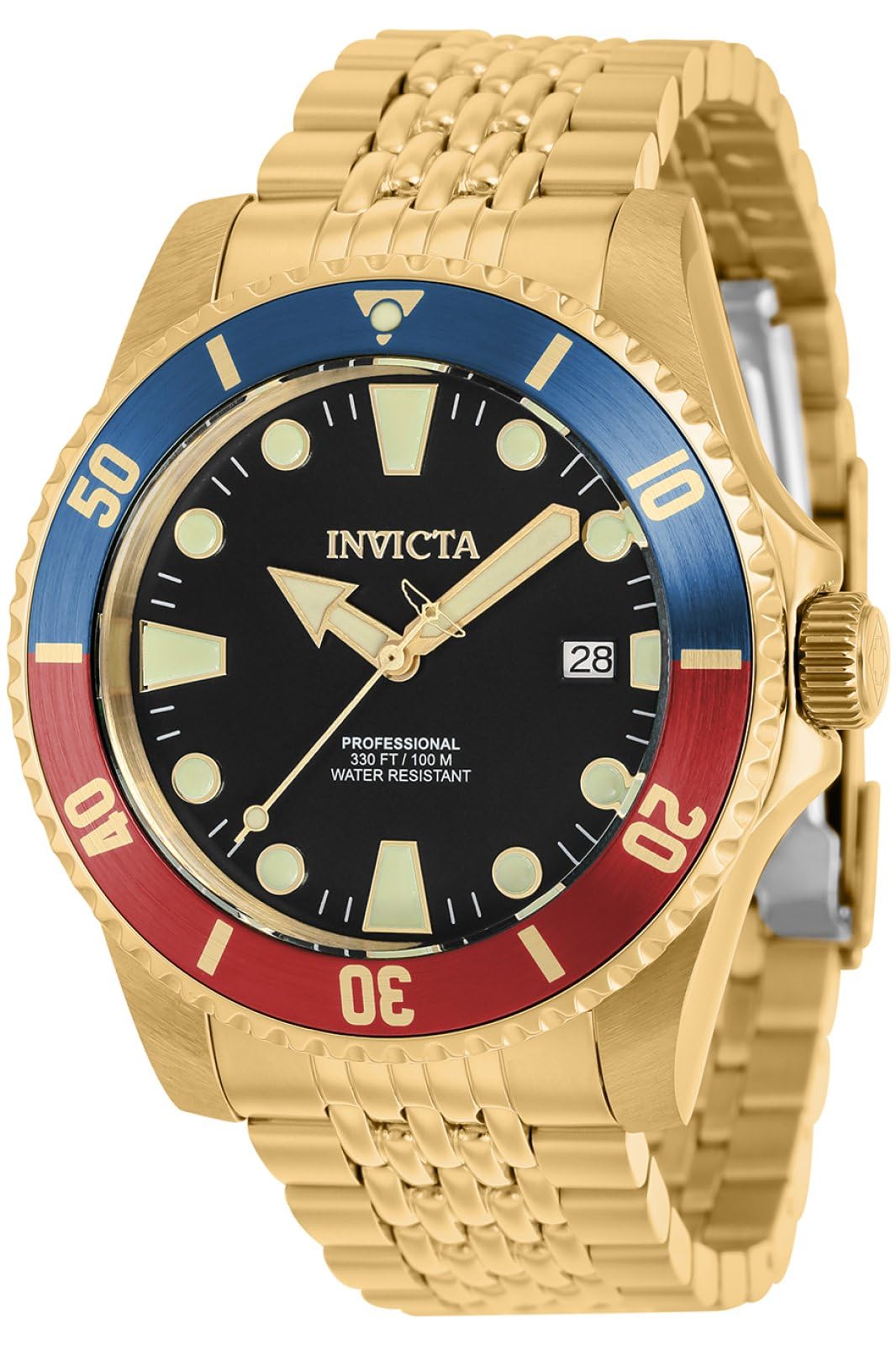 Invicta Pro Diver 39760 Men's Watch - Waterproof - Analogue - Automatic Movement - Stainless Steel with Black dial - 44mm