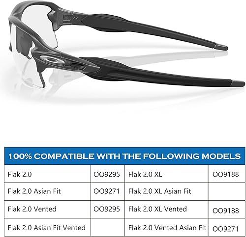 Miniatura 3 de Kits de goma de repuesto para Oakley Flak 2.0 OO9295Flak 2.0 XL OO9188