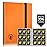 Card Binder 9 Pocket, Fabmaker 396 Pockets Trading Card Binder, Premium Collector Card Album for Standard Cards, Side Loading Card Collection Folder for MTG, TCG, Game Cards, Sport Cards, Orange