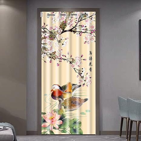 Amazon Co Jp Adsns 間仕切りカーテン 仕切りカーテン スタイル のれん 1 150cm カフェカーテン おしゃれ 中国風 つっぱり棒対応 間仕切り カーテン ドアカーテン 目隠し 仕切り 出窓 おしゃれ ロング フラワー ハトメ カーテン かわいい 出入り口 目隠し ホーム