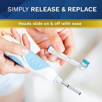 Toothbrush Head Compatible with Oral B - 4 Pack Aster Replacement Head