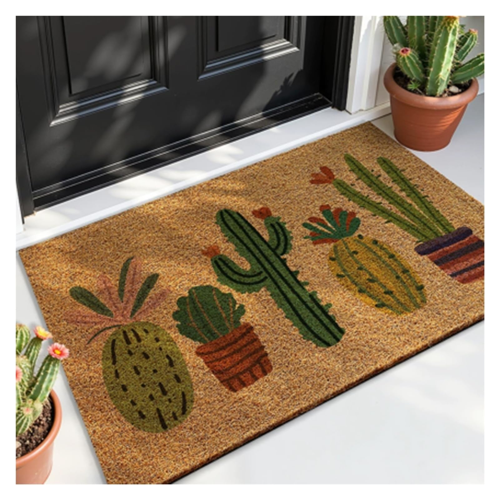 Felpudo Exterior Alfombra Entrada Casa Antideslizante | Para Puerta, Pasillo, Jardín, Interior y Exterior Fácil de Limpiar Felpudo Entrada Casa(C,50x80cm)