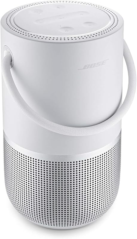 parlante inteligente portátil Bose, con control de voz Alexa integrado, Luxe Silver (renovado)
