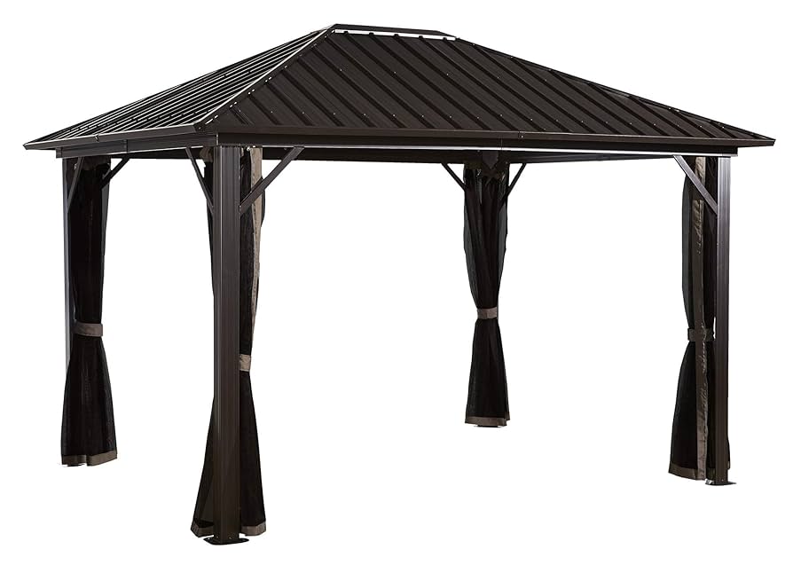 Amazon.com : Sojag 10' x 14' Genova Hardtop Gazebo 4-Season