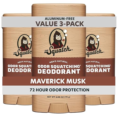 Miniatura 13 de Dr. Squatch Desodorante natural para hombres, sin olor, sin aluminio, Fresh Falls (2.65 onzas, paquete de 3)