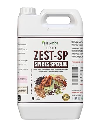 Greenedge Zest SP Spices Special Liquid Fertilizer (5 Liters) for Enhanced Flavours and Yield (5 Liters)