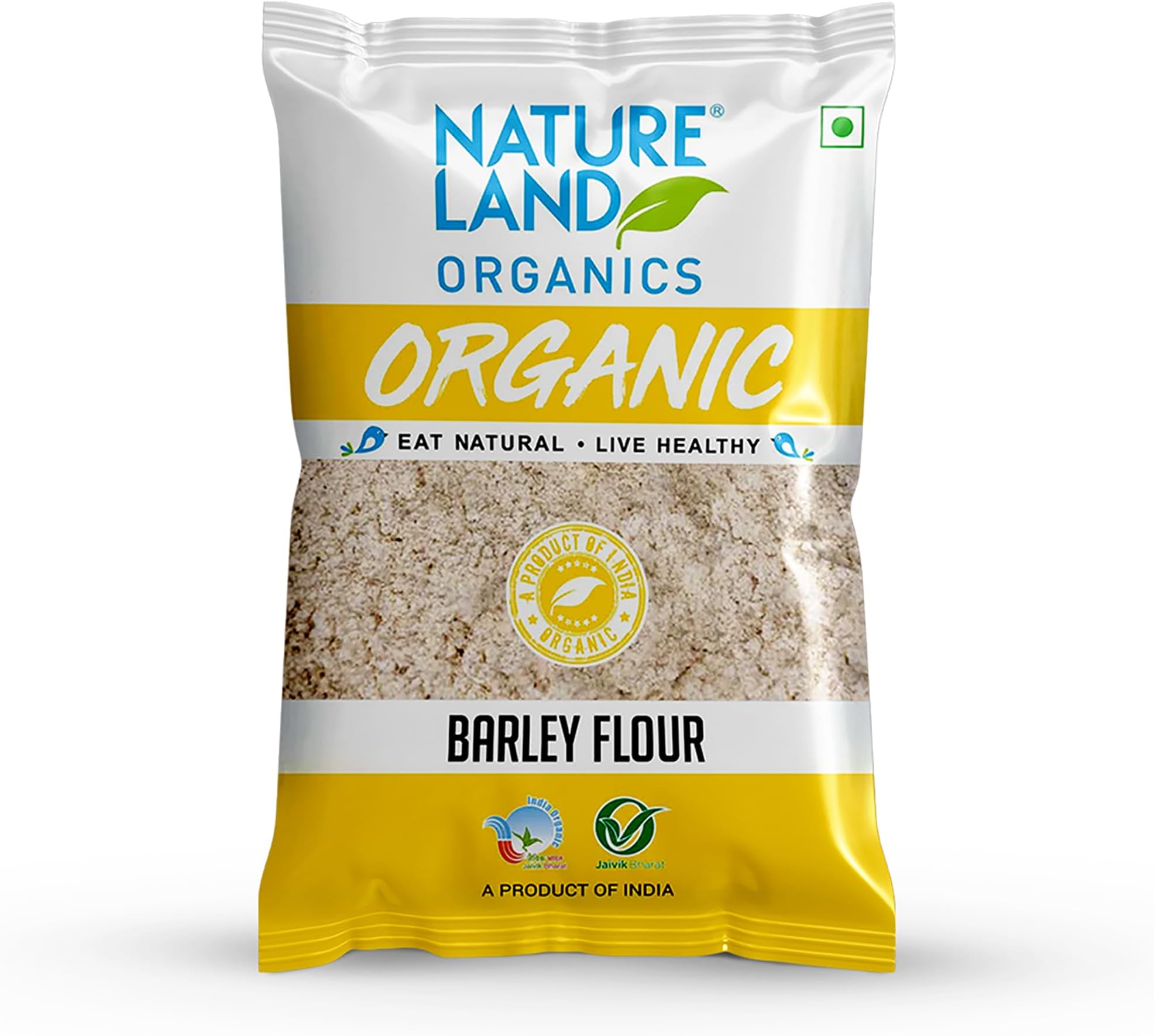 NATURELAND ORGANICS Natureland Organic Barley Flour / Jau Flour 500 Gm - Healthy Organic Flour