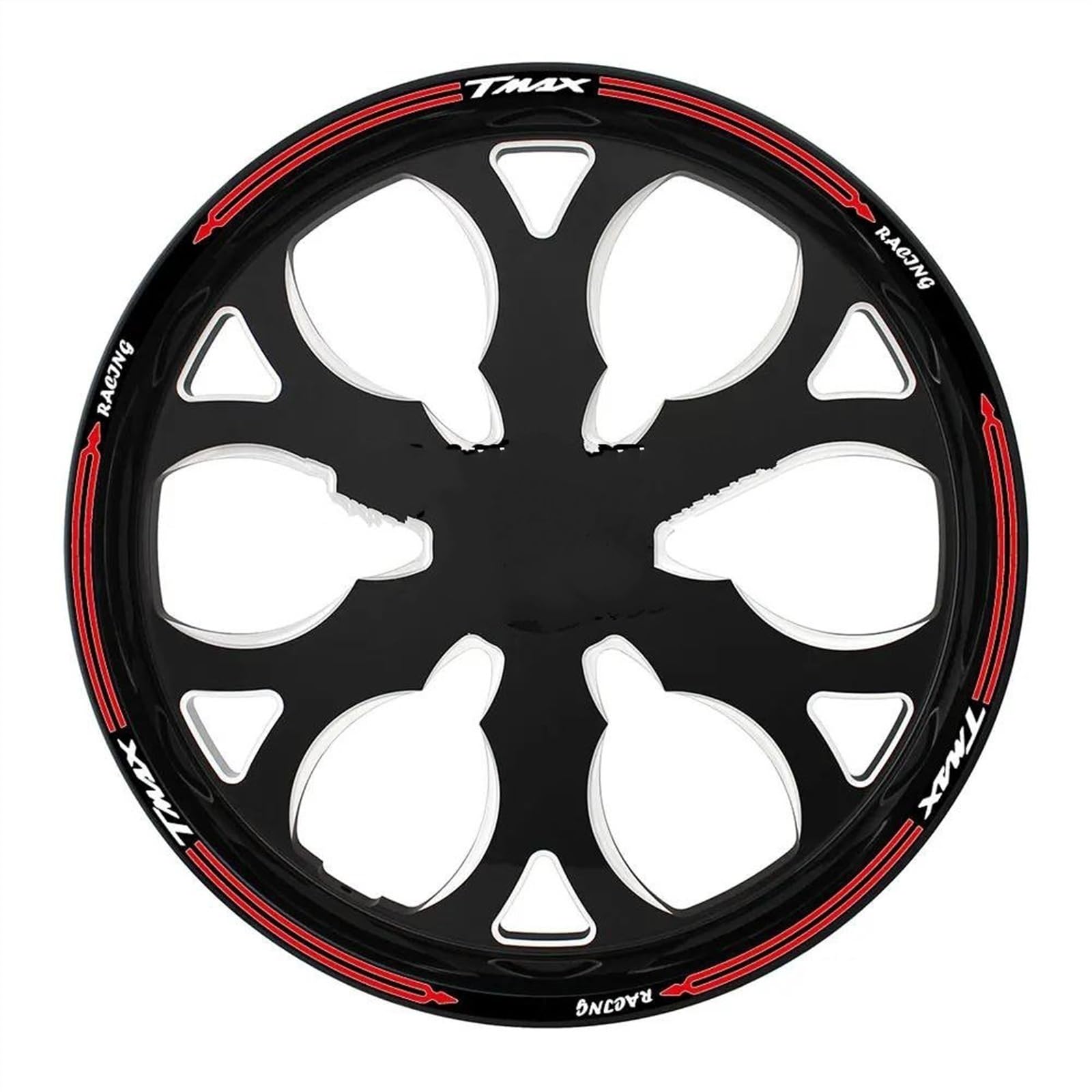 Stickers Motorcycle Accessories Wheel Stickers Reflective Decals Rims for Yamaha Tmax 530 500 560(Style 5)