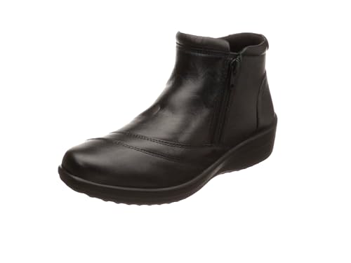 Amazon アキレスソルボ ブーツ 本革 幅広ゆったり ショートブーツ レディース Asc 0530 ブーツ ブーティ