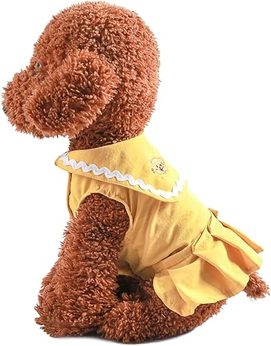 Miniatura 3 de Ropa para perros pequeños, vestidos de perro para niña, lindo vestido de princesa con lazo, ropa para mascotas, vacaciones, invierno, trajes de