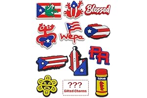 Puerto Rico Clog Sandals Charms - The Perfect Way to Express Your...