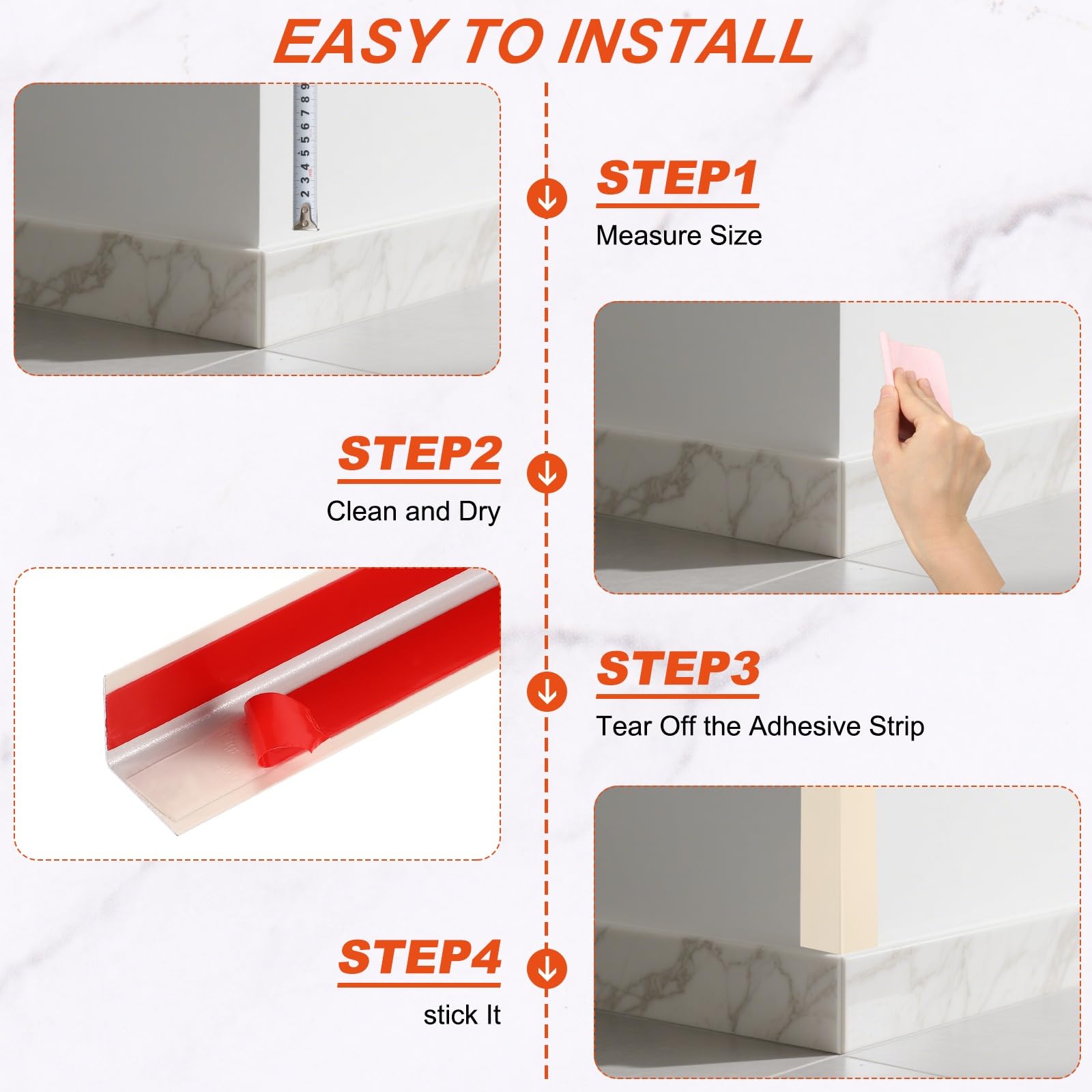QUARKZMAN 2 Piezas De Protectores De Esquina para Pared 35" X 1" Protectores De Esquina De Aluminio Pegatinas En Forma De L Moldura para Decoración De Bordes De Pared Gris Albaricoque