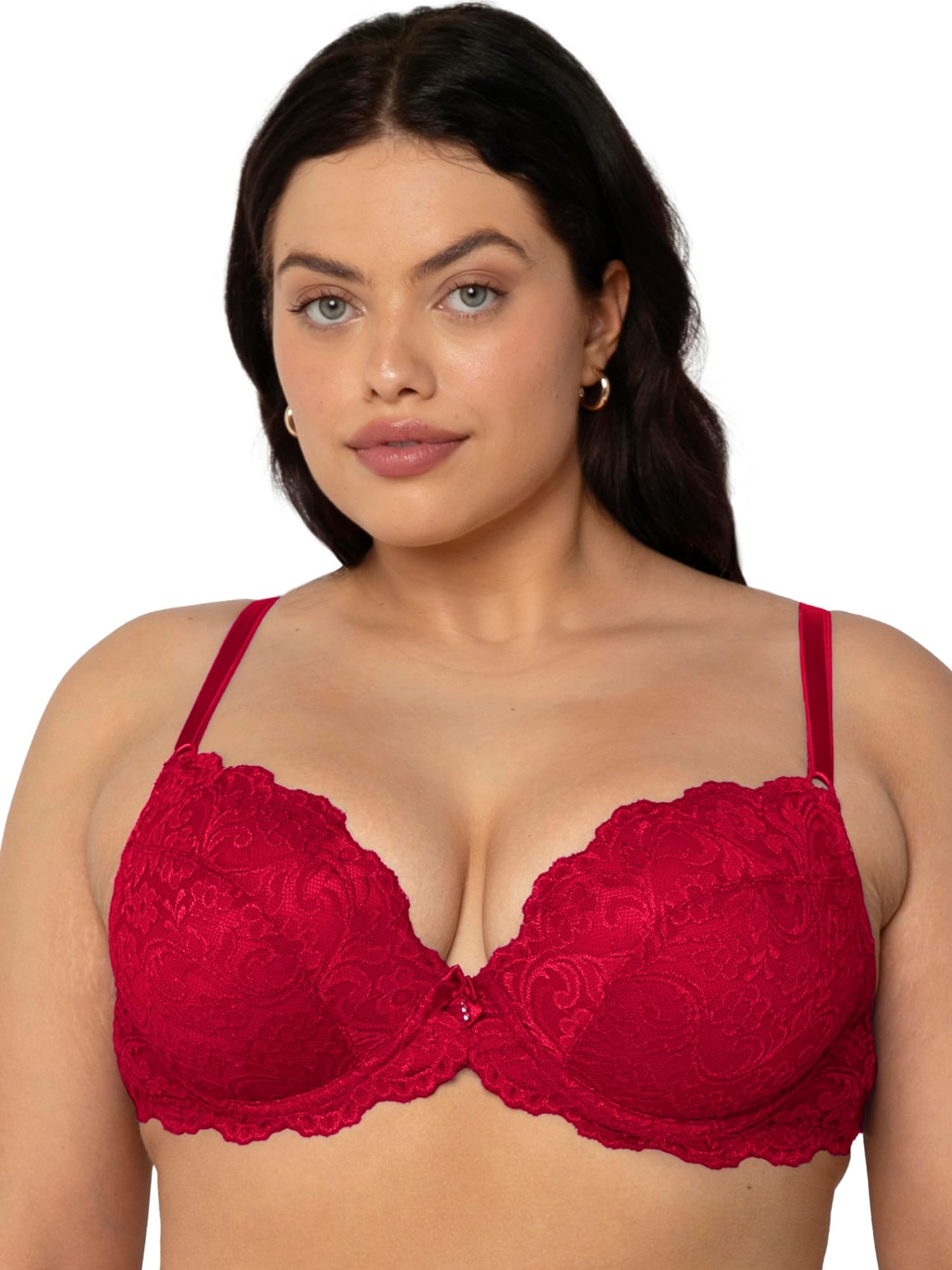 Smart & SexyWomen's Signature Lace Push Up Bra-Perfect for Seeking Effortless Style and Comfort