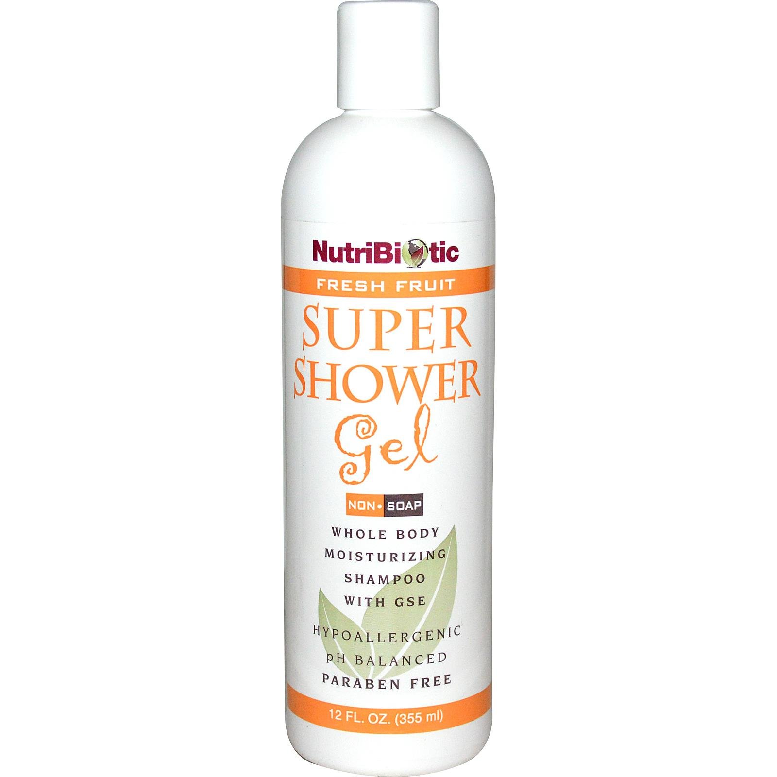 Nutribiotic Super Shower Gel, Fresh Fruit, 12 Fluid Ounce