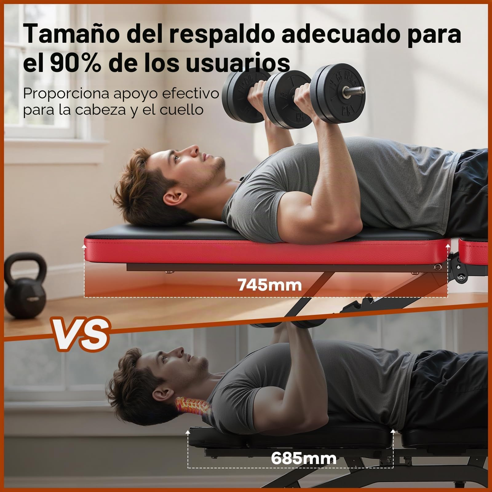 Nicepeople - Banco de pesas ajustable para gimnasio en casa, banco de entrenamiento con capacidad de 300 kg y 8 respaldos para pecho, hombros y brazos, banco de fuerza compacto y plegable para