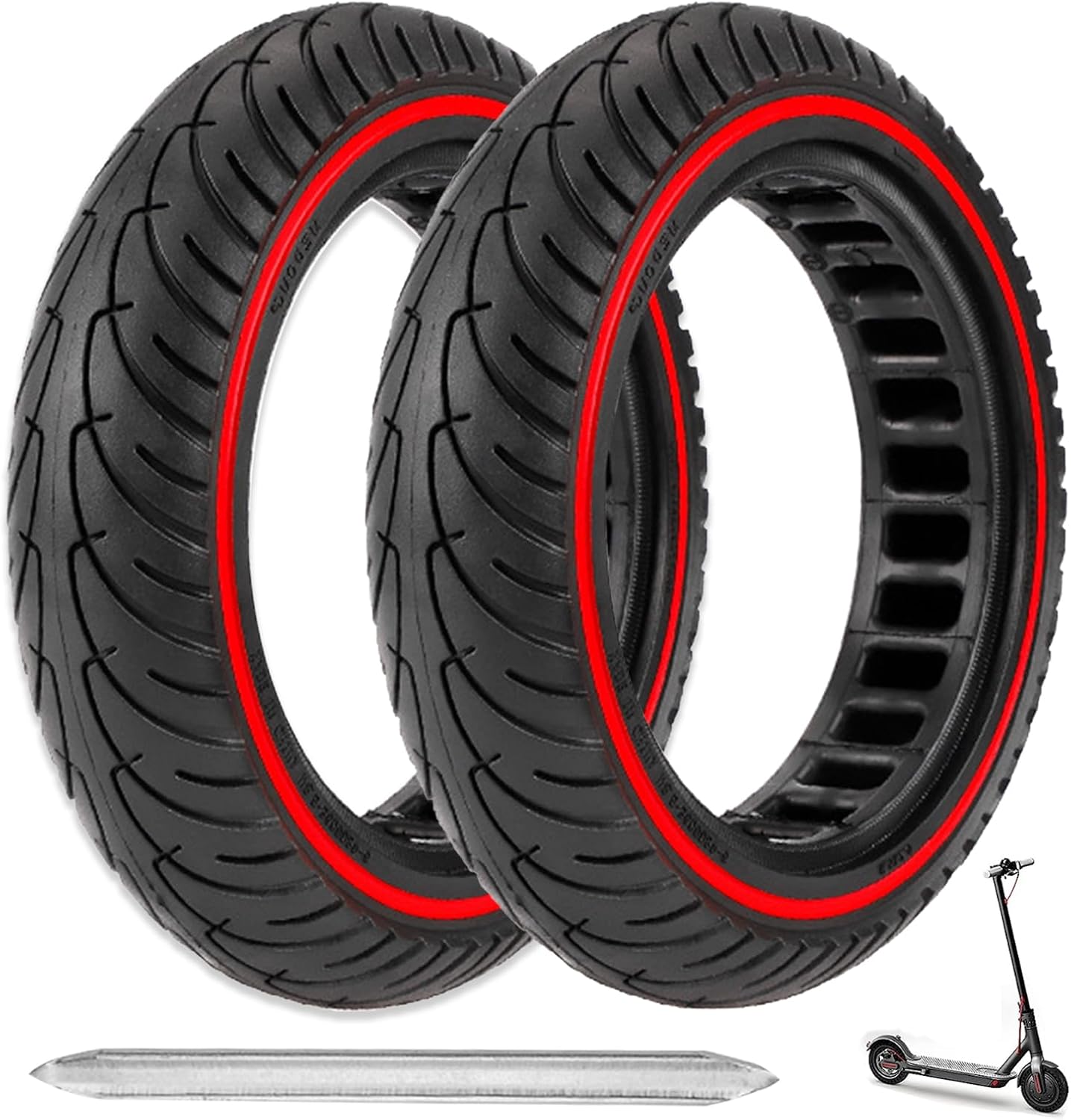 2PCS Solid Tires, 8.5x2 Inch Electric Scooter Replacement