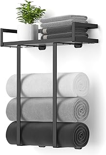 28 Vintage Bathroom Ideas Full of Timeless Charm 123 Towel Racks for Bathroom Wall Mounted, Xstydes Metal Towel Holder with W...