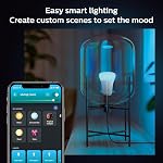 Philips Hue A19 LED Ampoule lumineuse intelligente 3-Pack - Ambiance blanche et couleur - 60W Ampoule d'éclairage intérieur - Contrôle avec Hue App. - Fonctionne avec Alexa, Google Assistant et Apple Homekit