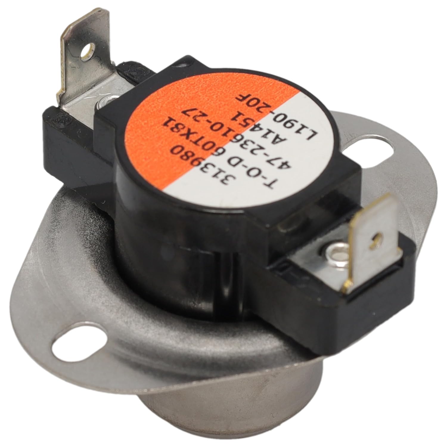 Supplying Demand 47-23610-27 HVAC Limit Switch - Normally Closed, Close at 170F, Open at 190F, Auto Reset, 230VAC