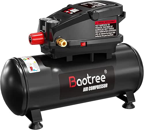 4 Gallon Portable Air Compressor, Max 110PSI Oil Free Air