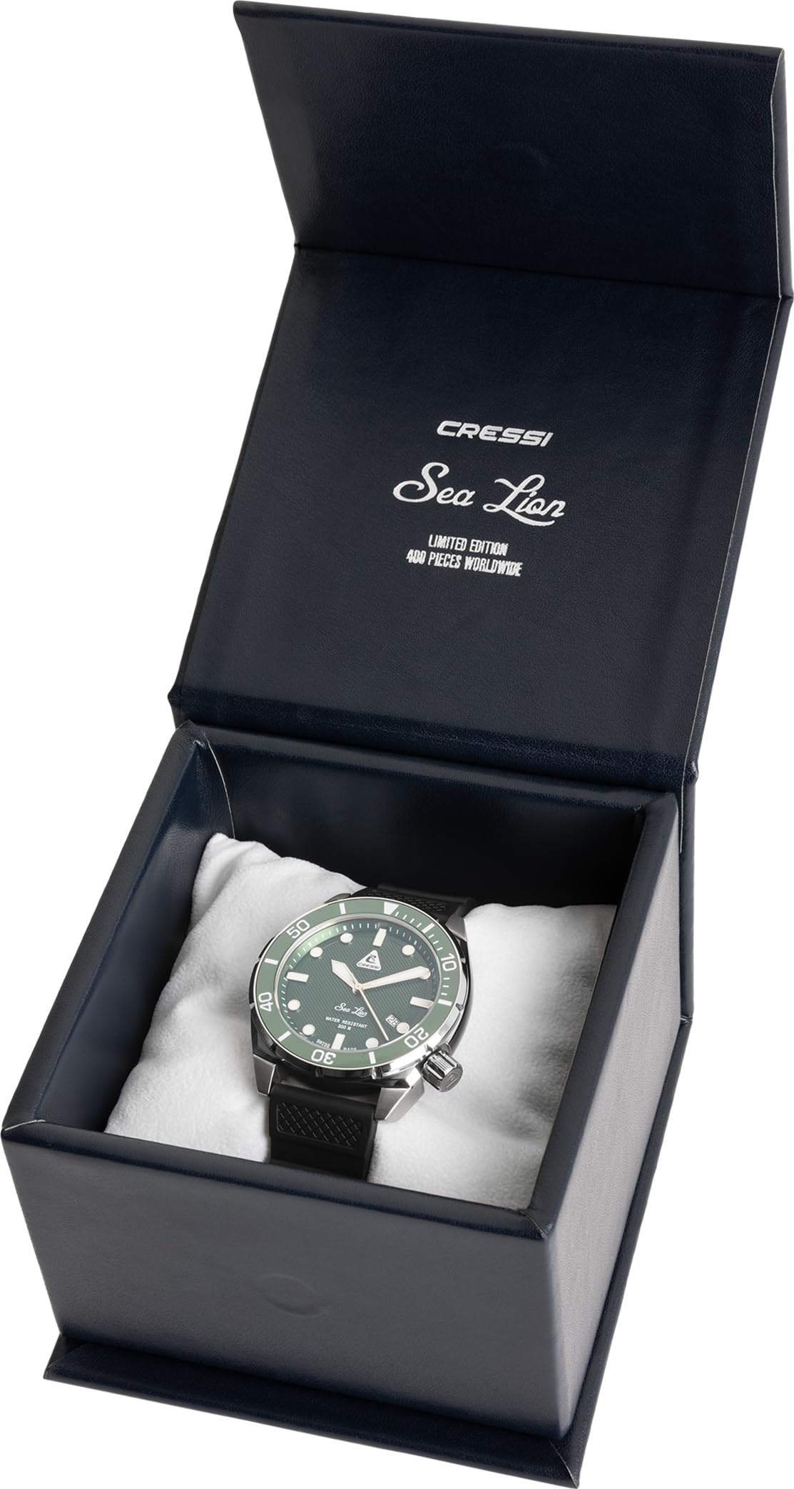 CRESSI Sea Lion Watch 300m - Montre de Plongée Professionnelle Unisexe, 100% Swiss Made, Etanche à 300 Mètres
