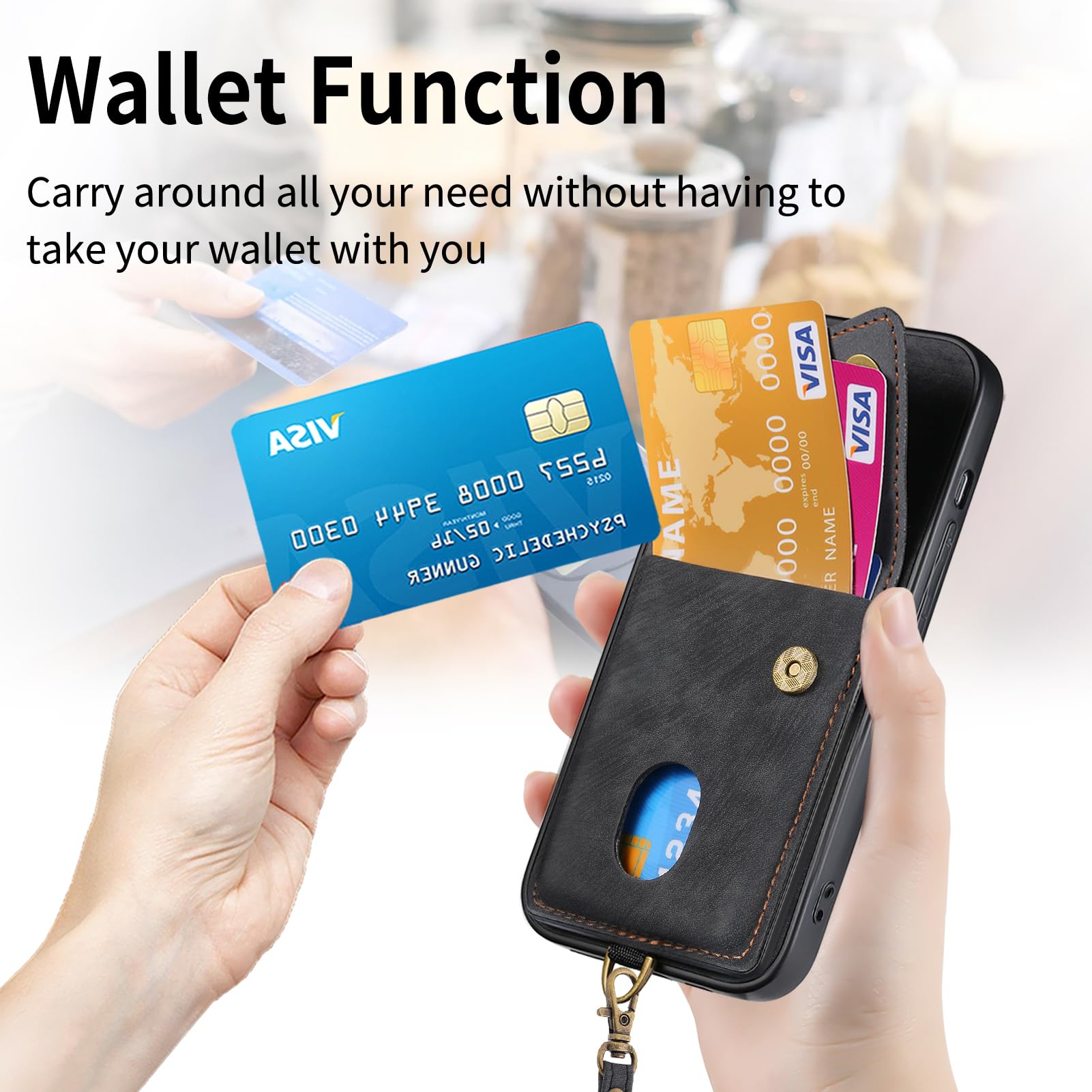 Asuwish Compatible With Xiaomi Poco F3/Mi 11i/Mi 11X/Mi11X Pro Wallet Case Lanyard Leather Flip Card Holder Stand Wrist Strap Cell Phone Cover For Redmi K40 5G/K40Pro/40K Pro Plus Women Men Blue