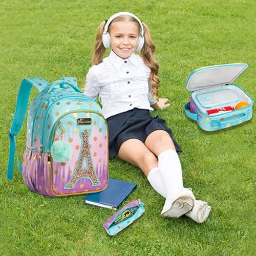 Miniatura 3 de Mochila rosa para mochila escolar - Mochilas infantiles para niñas - Mochila para libros niños - Mochila escolar para niñas - Mochila para niñas -