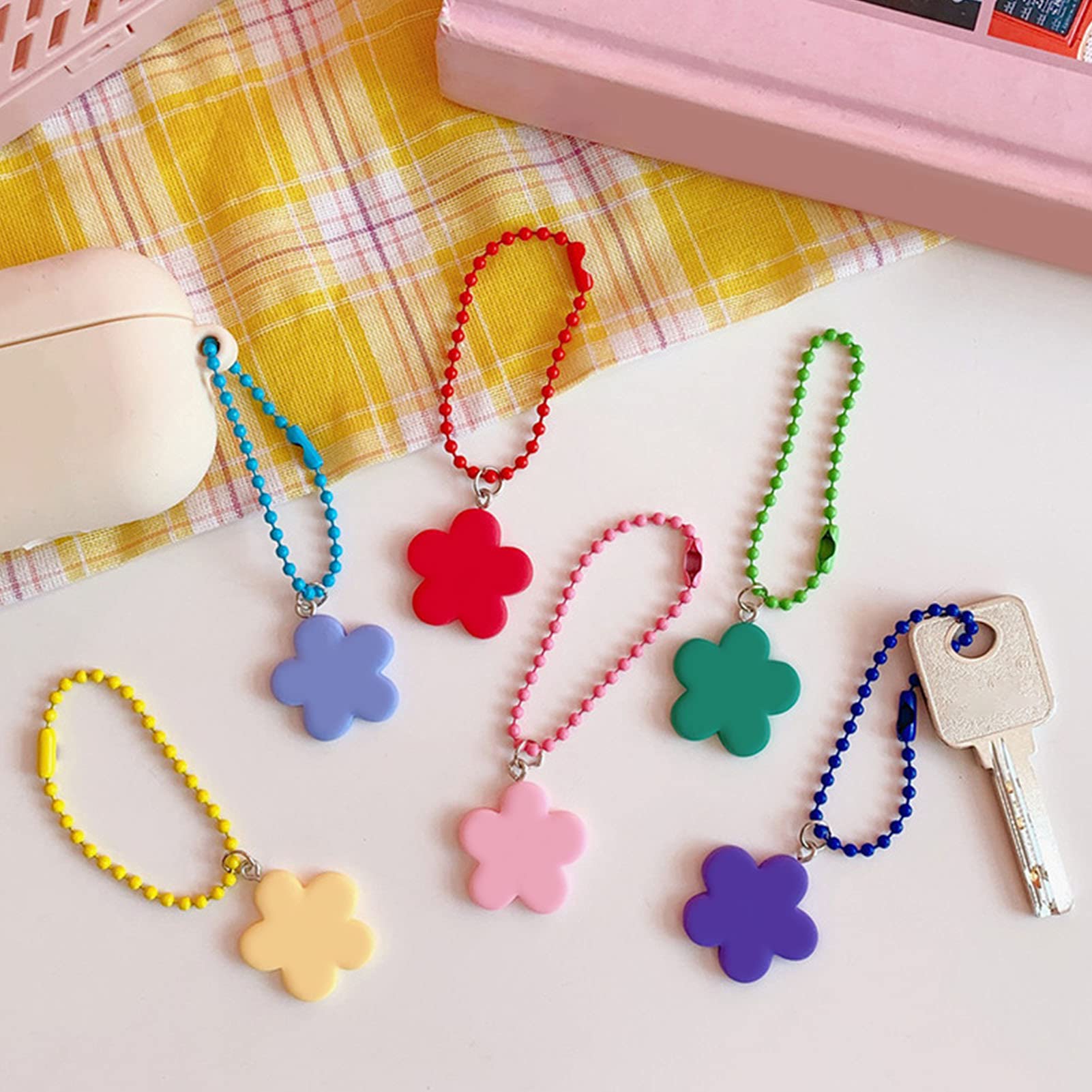 Keadic Lot De 200 Chaînes à Perles Colorées En Métal De 2,4 Mm Avec Connecteurs Pour La Fabrication De Bijoux