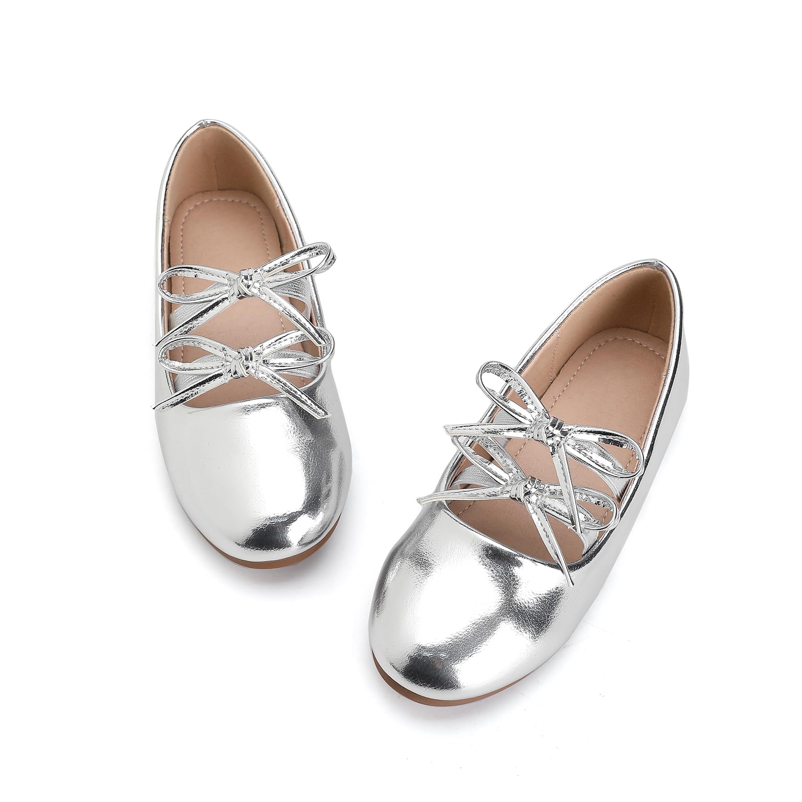 Wxiaoduu Girls Toddler Dress Shoes Ballet Mary Jane Flats for Baby Little Kids Girl