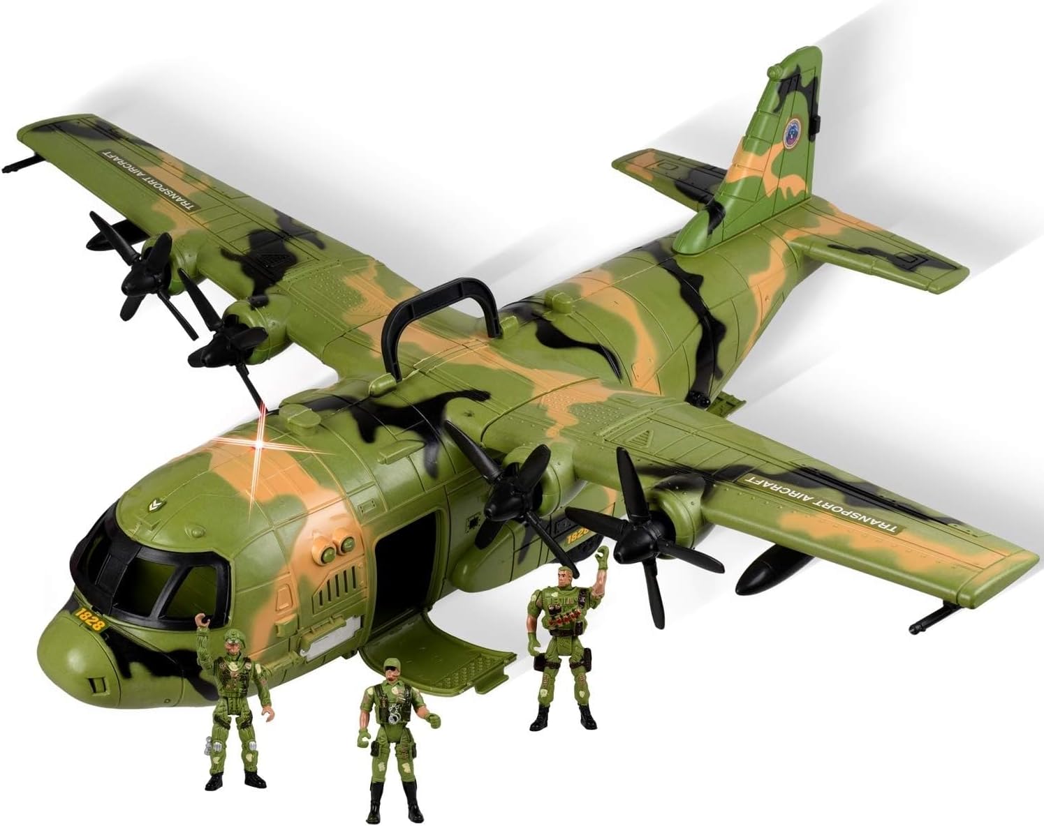 Generic A and E Imports - Military Combat Airforce Airplane C130 with Lights and Sound, AEIPS1828