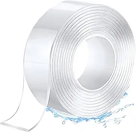 Super Fita Mágica Nano Adesiva Dupla Face 5 Metros - Transparente Extra Forte Lavável (5m)