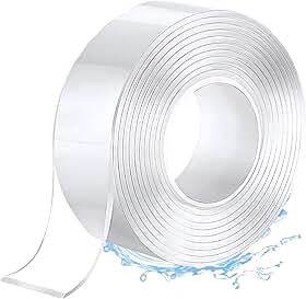 Super Fita Mágica Nano Adesiva Dupla Face 5 Metros - Transparente Extra Forte Lavável (5m)