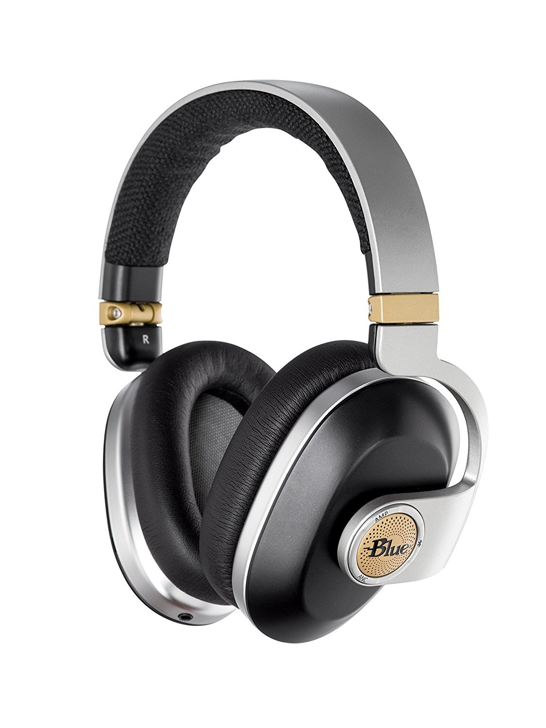 Blue Satellite Wireless Noise-Cancelling Headphones, front view