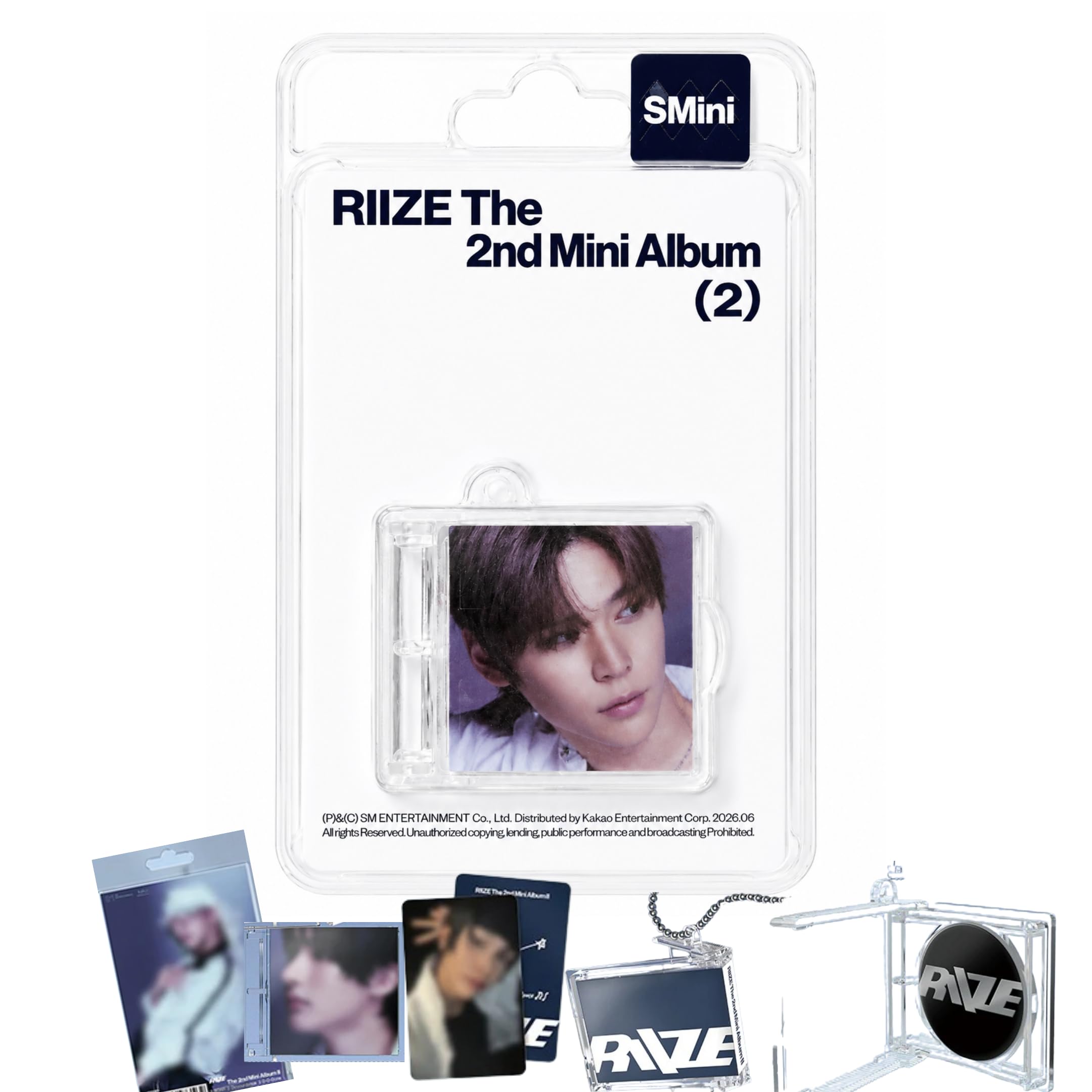 Álbum de contenido digital RIIZE II 2º Mini álbum SMini con tarjeta fotográfica y llavero de música