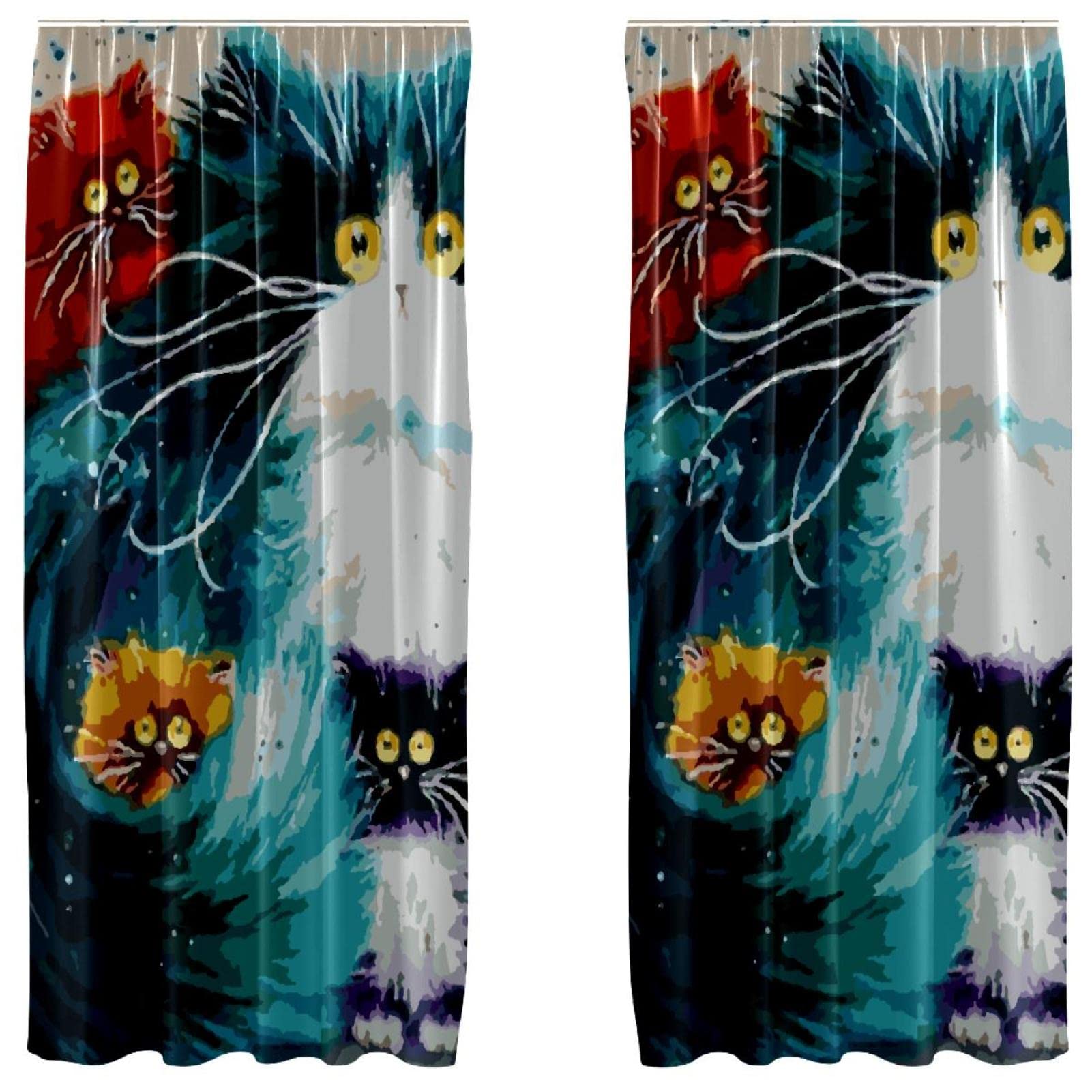 Rideaux occultants Cat Art : l'ambiance cosy pour votre chambre