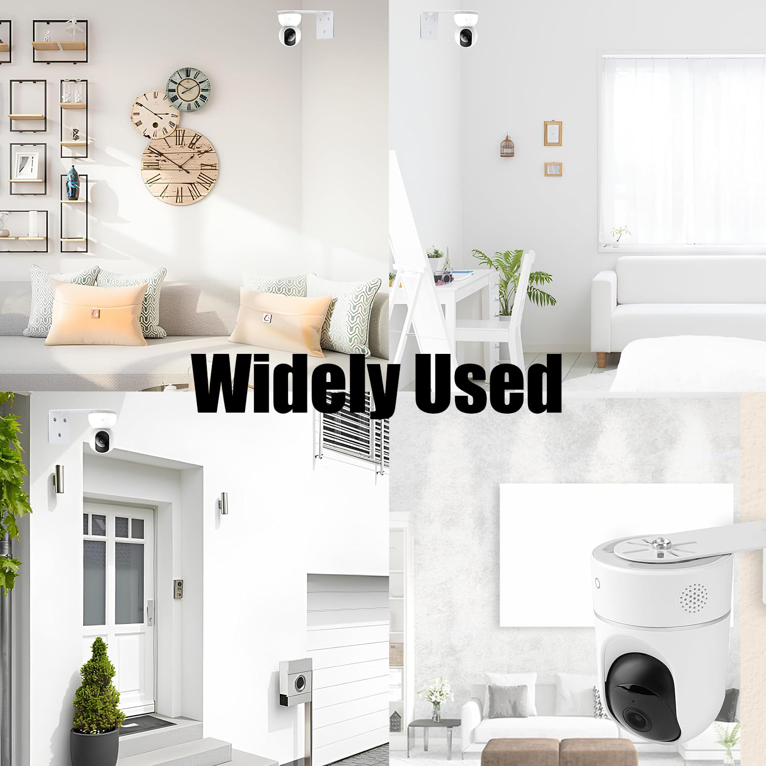 2pcs Soporte Camara vigilancia tapo Montaje Pared Universal para cámara de Techo en Forma L Cámara Metálico Accesorios Cámara Vigilancia Sistema Seguridad