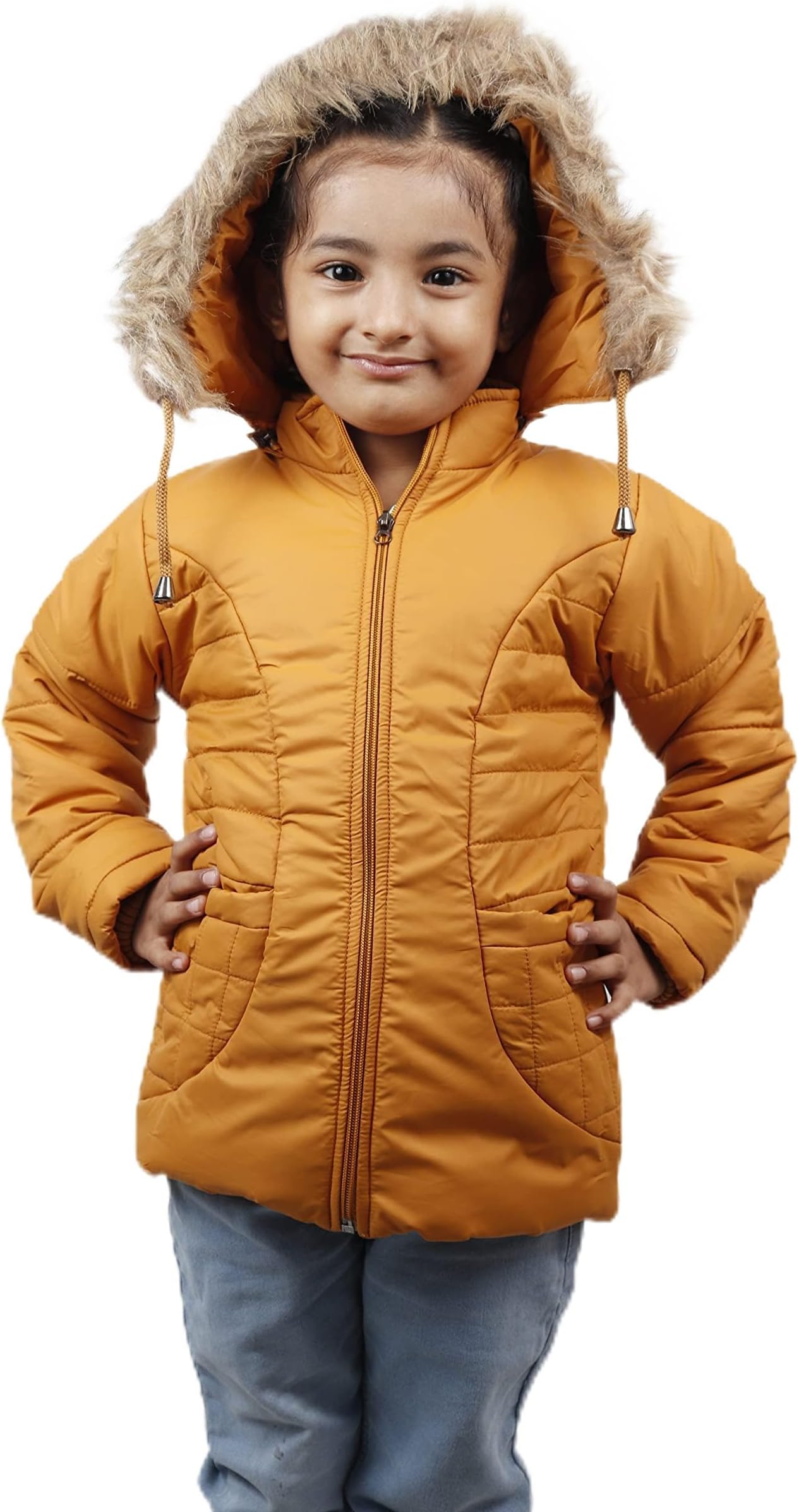 Girls trendy cute winter wear jackets and coats Black