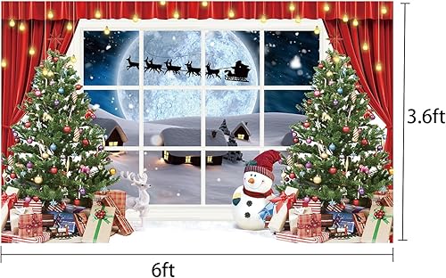 Miniatura 8 de Fondo de escena de pesebre de 6 x 3.6 pies, noche de Navidad, luz de estrellas, luz de estrellas, santa familia y tres reyes, pesebre del desierto,