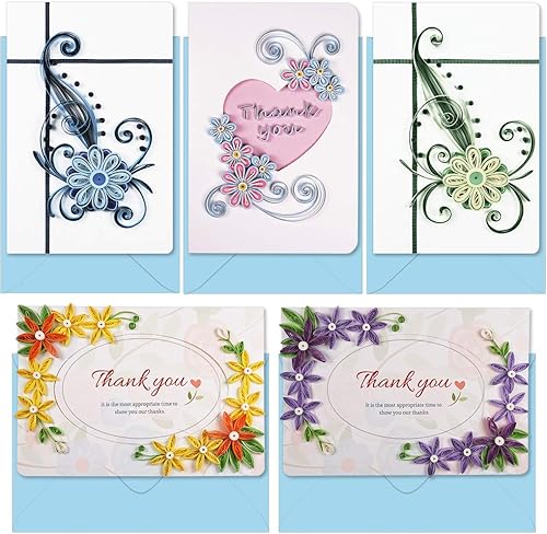 Miniatura 3 de JUYA Kit de fabricación de tarjetas de felicitación Quilling Mega Pack 10 Kits diferentes