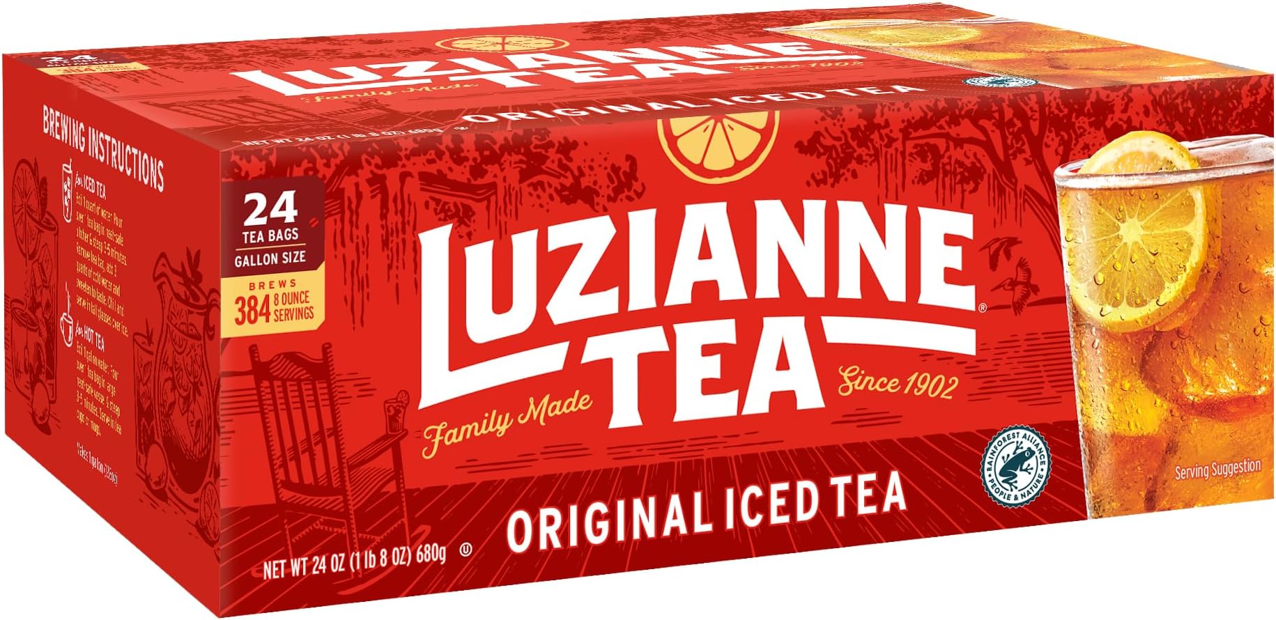 Specially Blended For Iced Tea 24 Gallon Size Tea Bags, 24 Oz.