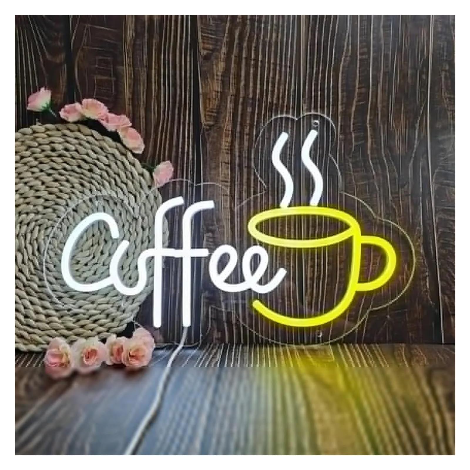SHOUXI Sign Lamp Coffee Neon Sign Bar Wall Decor Cafe Restaurant Shop Window 45cm