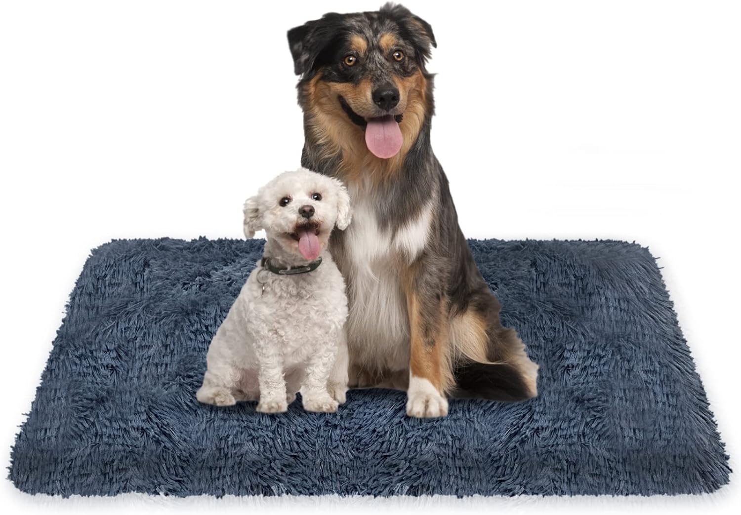 Jsdoin Dog Bed Mat, Washable Fleece Fluffy Warm Dog Bed Blanket, Cage