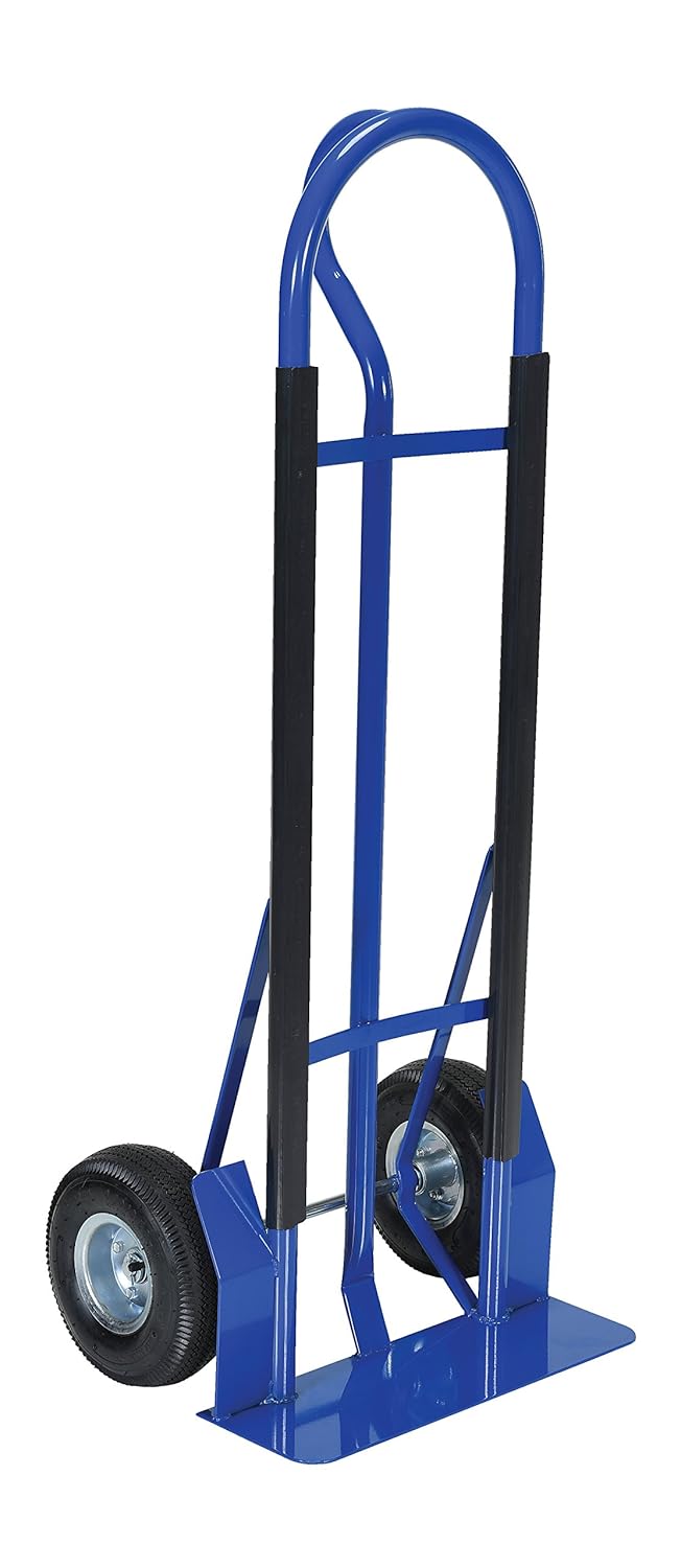 Vestil Wire-D-SHD-PN Steel Hand Truck with Pneumatic Wheels 600 Lb. Capacity for Wire-D Series Blue