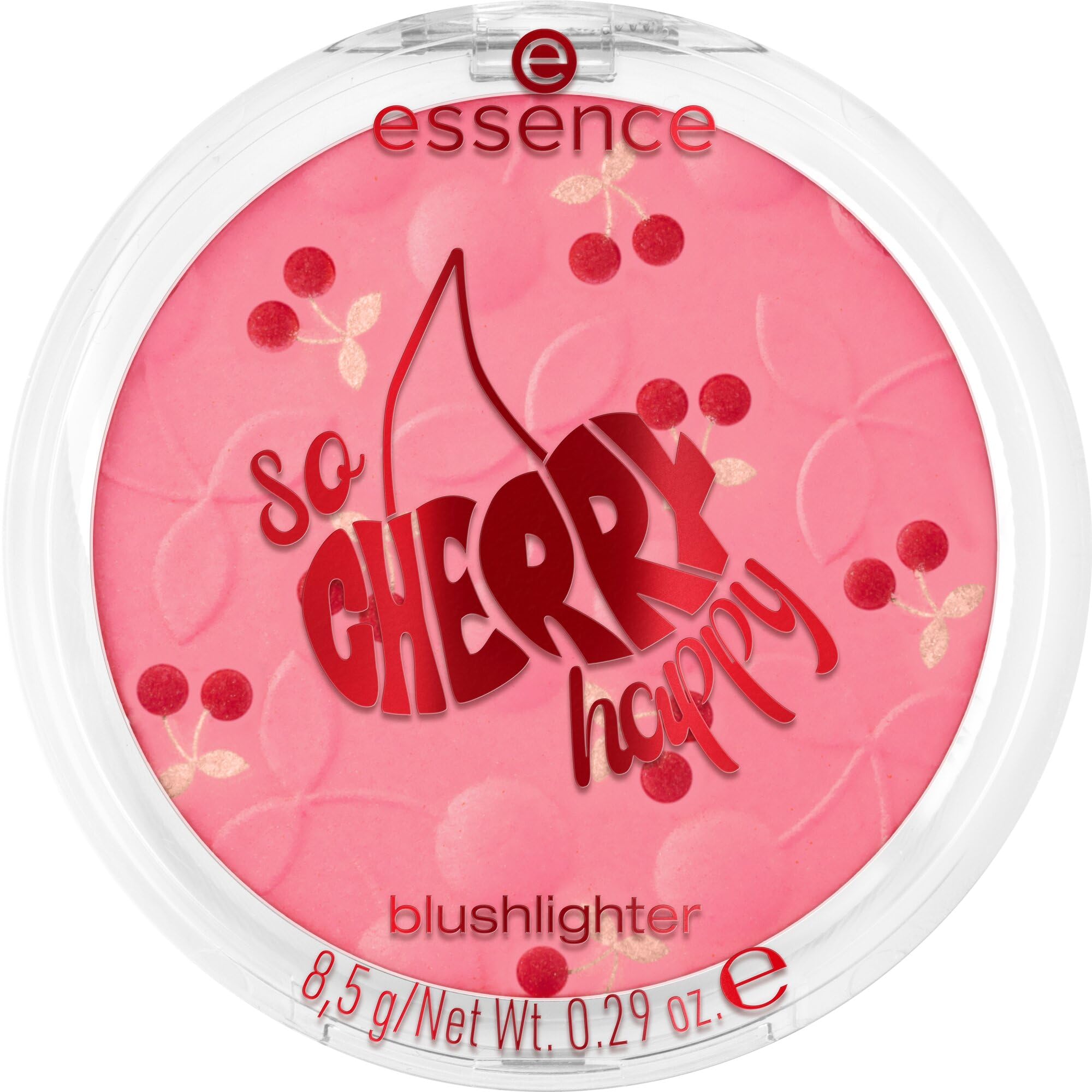 essence Róż rozświetlający SO CHERRY happy blushlighter, mieniący się (8.5g)