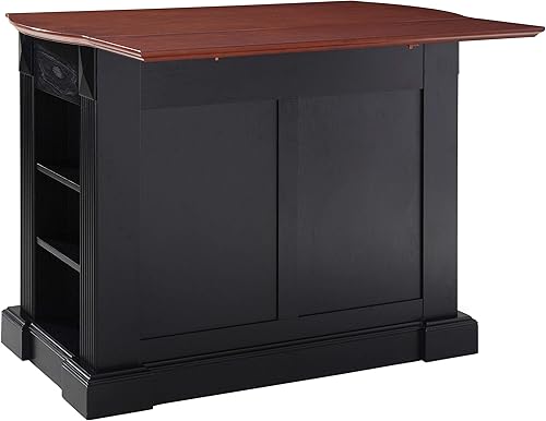 Miniatura 15 de Crosley Furniture Isla de cocina Drop LeafBarra de desayuno, negro
